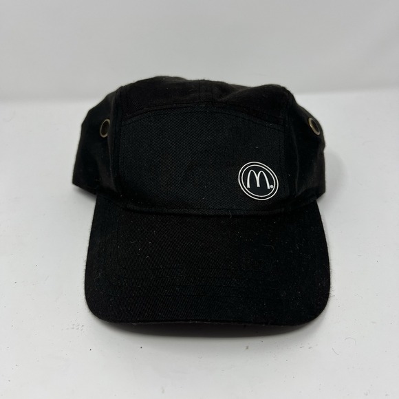 McDonald's Other - McDonald's Employee 5 Panel Hat Cap Uniform Adjustable Strapback Black Costume